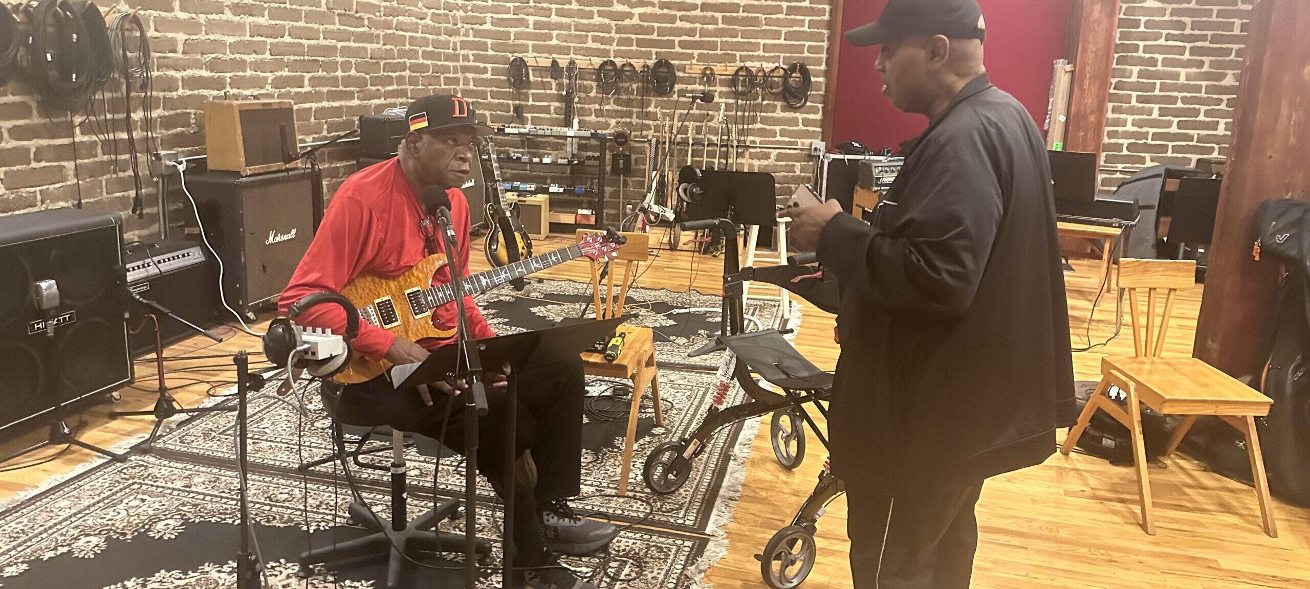 Carl Weathersby in studio